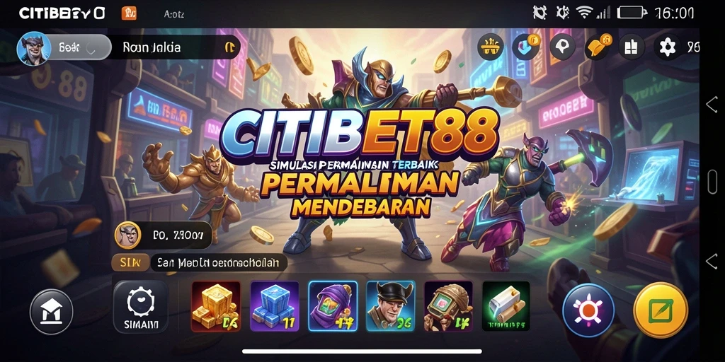 Screenshot gameplay CITIBET88 menunjukkan aksi seru dalam permainan simulation.