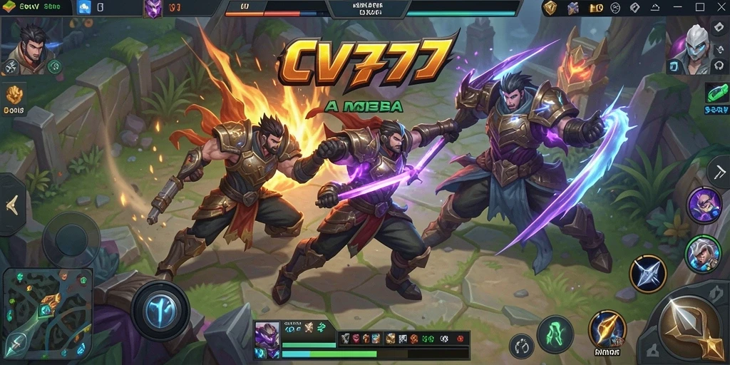 Tangkapan layar gameplay CV777 menunjukkan aksi pertarungan yang mendebarkan.