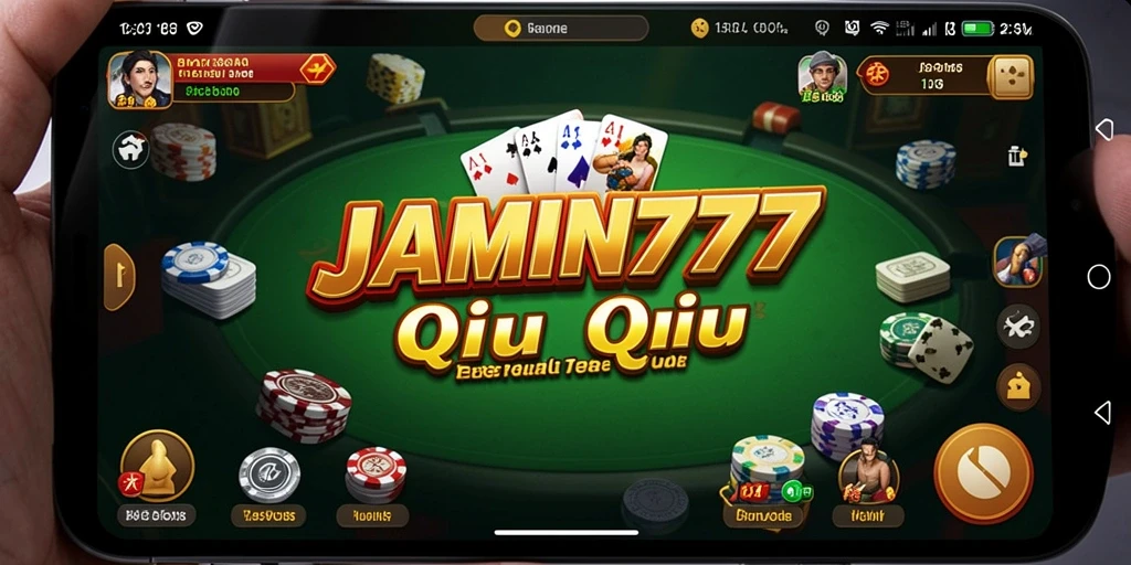Screenshot gameplay JAMIN777 dengan tampilan QiuQiu yang menawan.