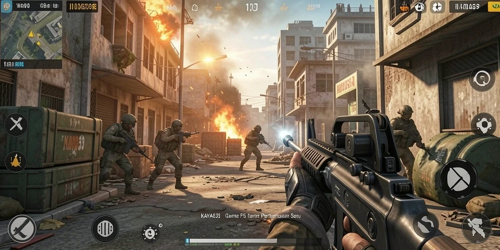 Gameplay seru dalam KAYA33 dengan aksi tembak-menembak yang intens.