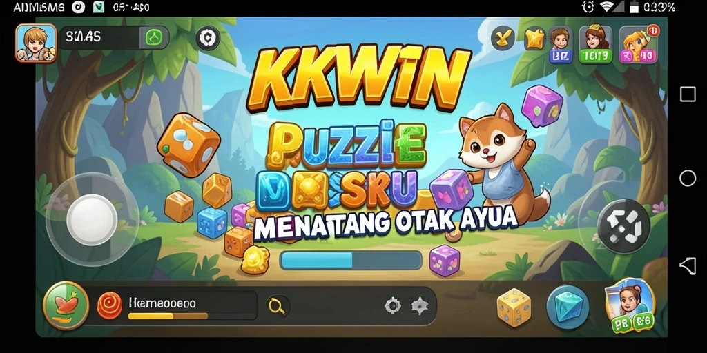 Tampilan gameplay KKWIN dengan teka-teki yang menantang.
