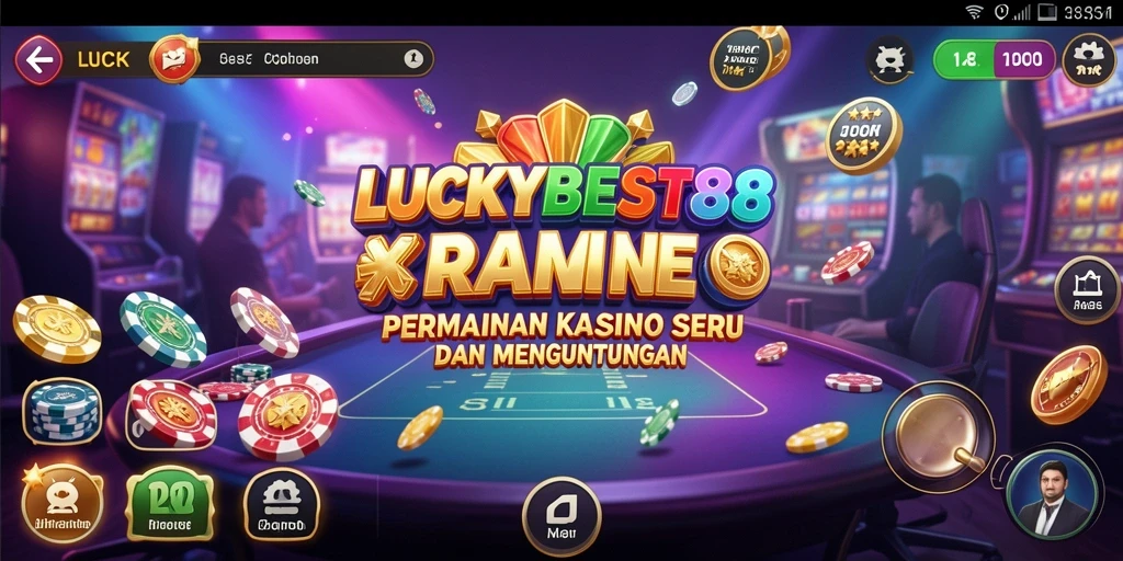 Tampilan gameplay menarik di LUCKYBEST88 dengan berbagai pilihan permainan Kasino.
