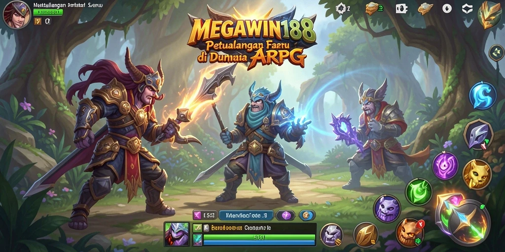 Screenshot utama MEGAWIN188 menampilkan aksi gameplay ARPG yang menegangkan.