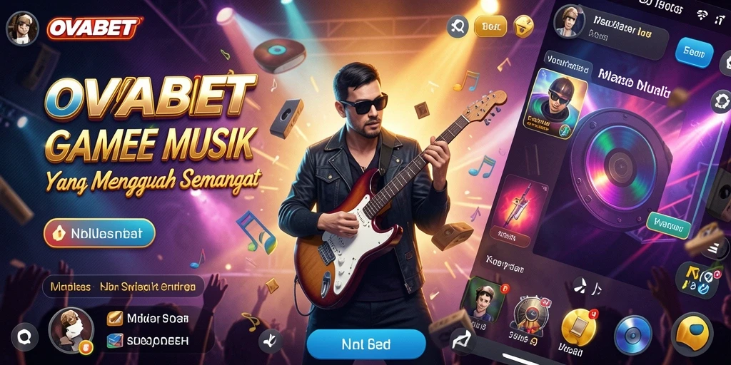 Screenshot gameplay OVABET menampilkan keseruan bermain musik.