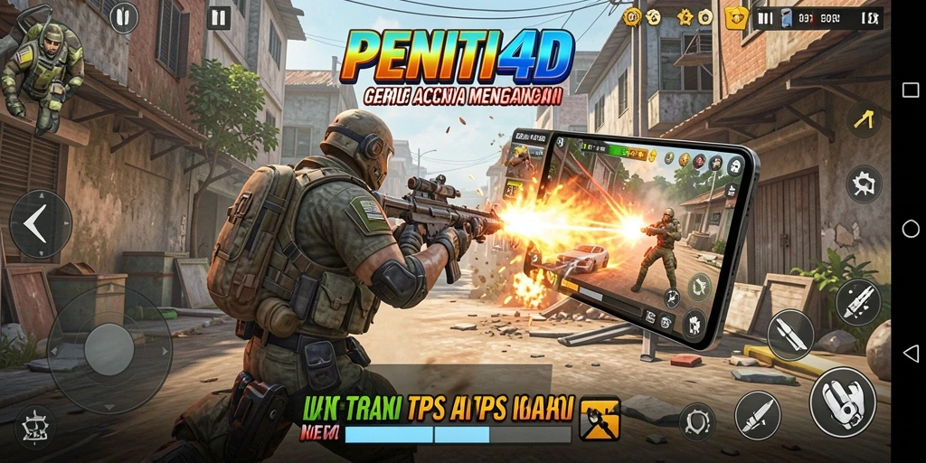Tampak gameplay intens dengan aksi menegangkan di PENITI4D.