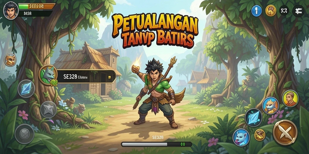 Tampilan gameplay SE328 yang penuh aksi dan petualangan seru.
