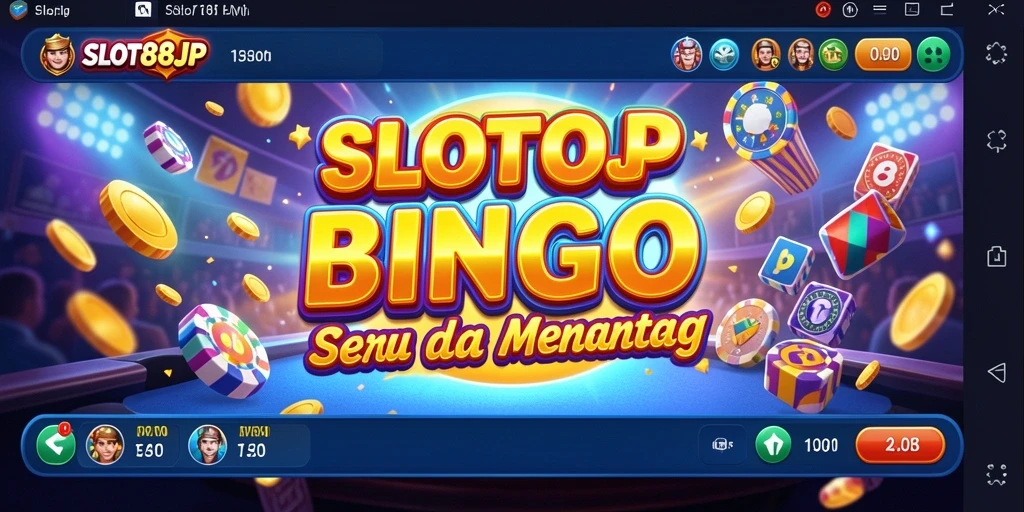 Tampilan menarik dari gameplay Bingo SLOT88JP yang penuh warna.