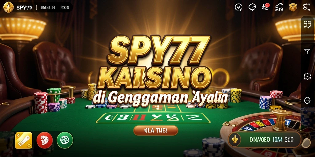 Tampilan seru dari permainan Live Casino SPY77 yang interaktif.