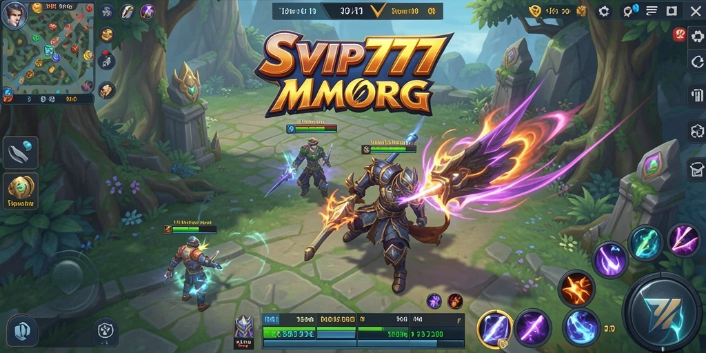 Tampilan gameplay menakjubkan dari SVIP777 dalam dunia MMORPG.
