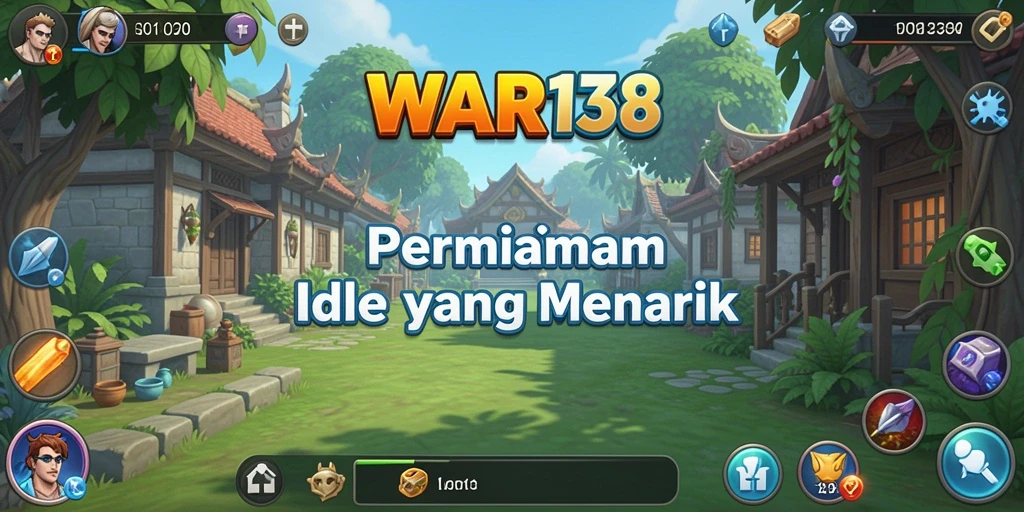 Tampilan screenshot utama WAR138 menampilkan gameplay Idle yang seru dan mengasyikkan.
