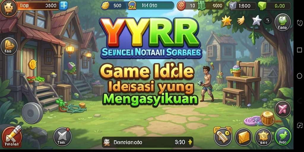 Tampilan menarik dari gameplay Idle YYRR yang menyenangkan.